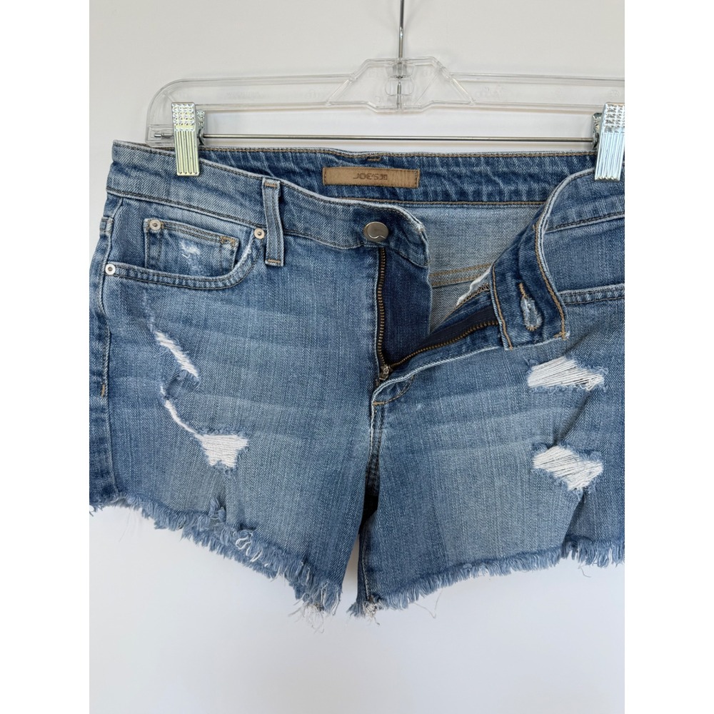 Joes Jeans The Ozzie Cut Off Denim Shorts Distressed Frayed Blue Womens 27 USA - Picture 1 of 8